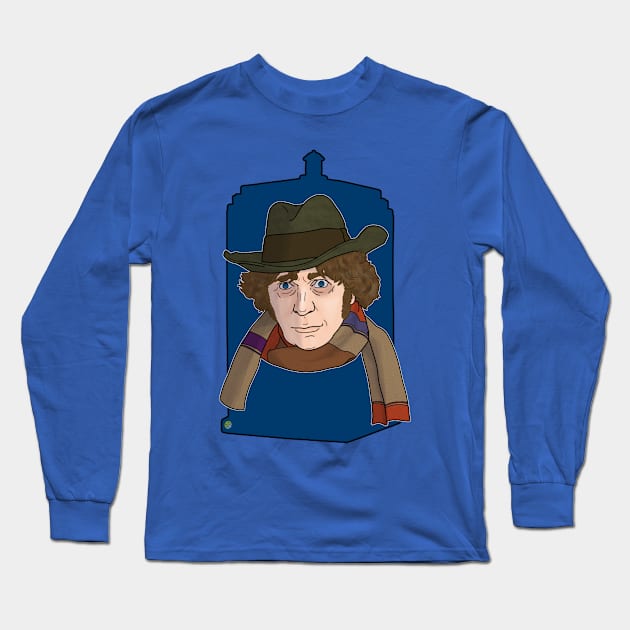 The Fourth Doctor Long Sleeve T-Shirt by ArtOfTheNerd